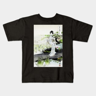 Iris Garden Japanese illustration Kids T-Shirt